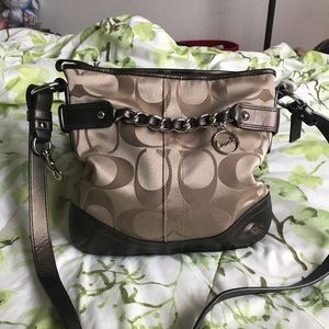 Coach Chain Duffle F19730 Crossbody Shoulder